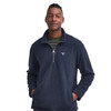 Navy Barbour Mens Essentials Half Zip Fleece Model