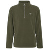 Mid-Olive Barbour Mens Essentials Half Zip Fleece 