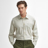 Blue Barbour Mens Field Tattersall Regular Shirt Model