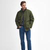 Olive Barbour Mens Winter Spoonbill Waterproof Jacket Model