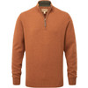 Brick Schoffel Mens Lewis Lambswool 1/4 Zip Jumper
