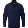Navy Schoffel Mens Lewis Lambswool 1/4 Zip Jumper