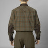 Grape Leaf/Terracotta Check Seeland Mens Banff Shirt On Model Back