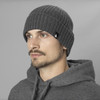 Grey Melange Seeland Unisex Norite Beanie On Model