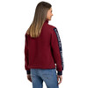 Cotswold Fox Unisex Cheltenham Quarter Zip Burgundy Jumper rear