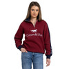 Cotswold Fox Unisex Cheltenham Quarter Zip Burgundy Jumper Female