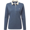 Vintage navy Schoffel Womens Chapel Porth Rugby Shirt