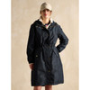Navy Paisley Joules Womens Holkham Printed Raincoat On Model