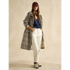 Dartmoor Check Joules Womens Holkham Printed Raincoat On Model