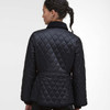 Black Barbour Womens Fitted Beadnell Quilt Jacket Back