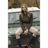 Olive Barbour Womens Moors Knitted Cardigan Lifestyle