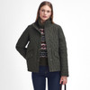 Dark Olive/Classic Barbour Womens Country Winter Shoveler Jacket Model