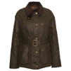 Olive/Classic Barbour Womens Solway Zipper Wax Jacket