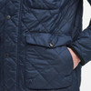 Navy Barbour Mens Hornby Quilted Jacket Detail
