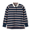 Navy Pink Joules Womens Sammie Rugby Shirt