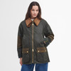 Archive Olive/Beech/Ancient Barbour Womens Allerston Wax Jacket On Model