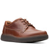 Dark Tan Leather Clarks Mens Un Abode Ease Shoe