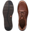 Dark Tan Leather Clarks Mens Un Abode Ease Shoe Sole