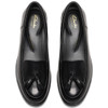 Black Leather Clarks Womens Havisham Edge Loafer Top