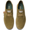 Olive Suede Clarks Mens Desert Boot Evo Top