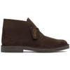 Dark Brown Suede Clarks Mens Desert Boot Evo Side