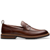 Mid Tan Leather Clarks Mens Aldwin Step Shoe Side