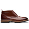 Mid Tan Leather Clarks Mens Aldwin Chukka Boot Side