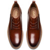 Mid Tan Leather Clarks Mens Aldwin Chukka Boot Top