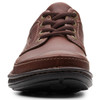 Mahogany Leather Clarks Mens Nature Three Shoe Front