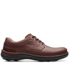 Mahogany Leather Clarks Mens Nature Three Shoe Side