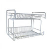 White Delfinware 2 Tier Small Plate Rack