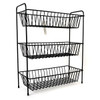 Black Delfinware 3 Tier Narrow Veg Rack