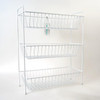 White Delfinware 3 Tier Narrow Veg Rack