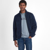 Navy Barbour Mens Belford Fleece Jacket On Model