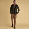 Olive Barbour Mens Westmorland Waistcoat On Model