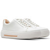 Off White Leather Clarks Womens Hollyhock Walk Trainer