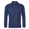 Navy Barbour Mens Long Sleeve Sports Polo