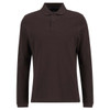 Dark Oak Barbour Mens Long Sleeve Sports Polo