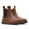 Clarks Mens Solsbury Easy Boot Dark Brown Leather