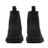 Black Leather Clarks Mens Solsbury Easy Boots Back