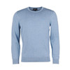 DK Chambray Barbour Mens Pima Cotton Crew Neck Jumper