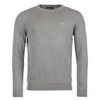Grey Barbour Mens Pima Cotton Crew Neck Jumper