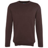 Bitter Choc Barbour Mens Pima Cotton Crew Neck Jumper Bitter Choc Barbour Mens Pima Cotton Crew Neck Jumper