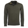 Olive Marl Barbour Mens Cotton Half Zip Sweater