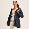 French Navy Joules Womens Portwell Waterproof Model Front