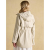 Neutral Joules Womens Portwell Waterproof Coat On Model Back