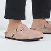 Birkenstock Boston Suede Leather Light Rose