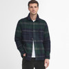 Green Loch Tartan Barbour Mens Chapter Tailored Check Overshirt On Model