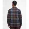 Midnight Oak Tartan Barbour Mens Chapter Tailored Check Overshirt Back