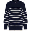 Navy Barbour Womens Belmore Knitted Jumper